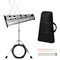 Adjustable Aluminum Percussion Glockenspiel Set with Stand, Mallets and Practice Pad
